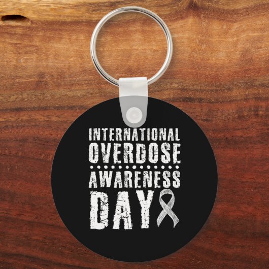 Internationale Overdosering Bewustmaking Dag I Dra Sleutelhanger (Voorkant)