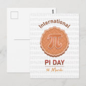 internationale pi-dag briefkaart (Voorkant / Achterkant)