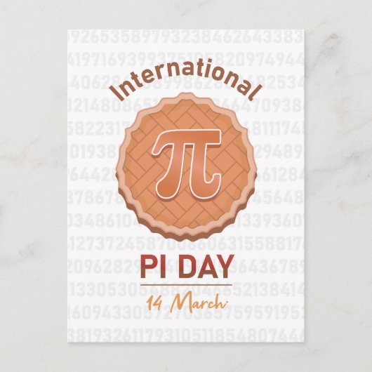 internationale pi-dag briefkaart (Voorkant)