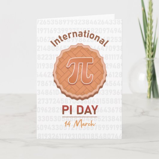 internationale pi-dag kaart (Voorkant)