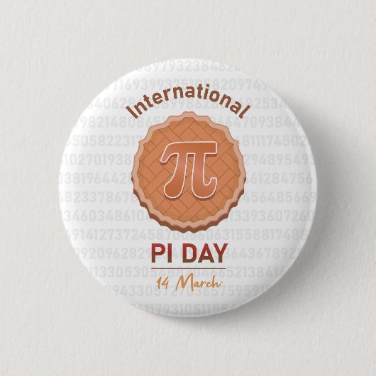 internationale pi-dag ronde button 5,7 cm (Voorkant)