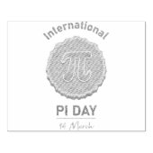 internationale pi-dag rubberstempel (Afrduk)