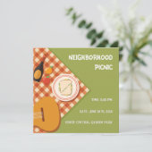 Internationale picknag - Picnic in de buurt Kaart (Staand voorkant)