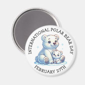 Internationale Polar Beer Dag - 27 februari Magneet (Voorkant / Achterkant)