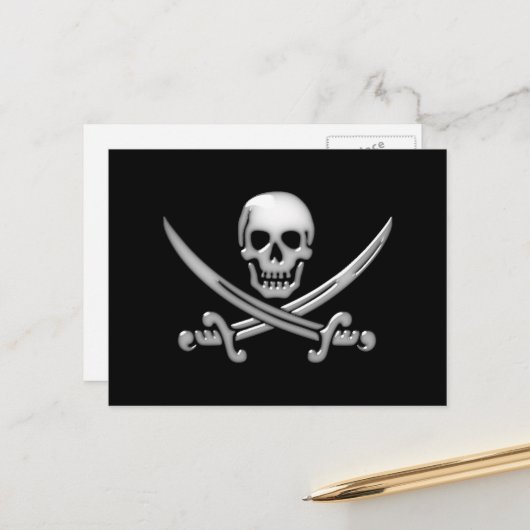 Internationale Praat Als Een Piraat Dag Briefkaart (Voorkant / Achterkant in situ)