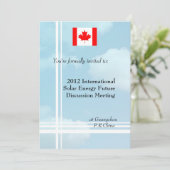 Internationale, professionele zakelijke vergaderin kaart (Staand voorkant)