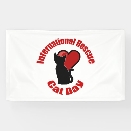 Internationale reddingsdag spandoek (Horizontaal)