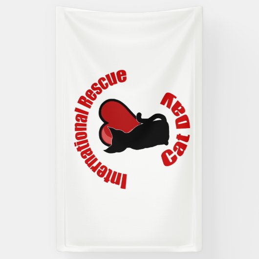 Internationale reddingsdag spandoek (Verticaal)