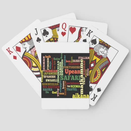 Internationale Reiswensen Pokerkaarten (Achterkant)