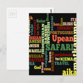 Internationale reiszegeningen briefkaart (Voorkant / Achterkant)