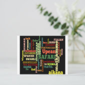 Internationale reiszegeningen briefkaart (Staand voorkant)