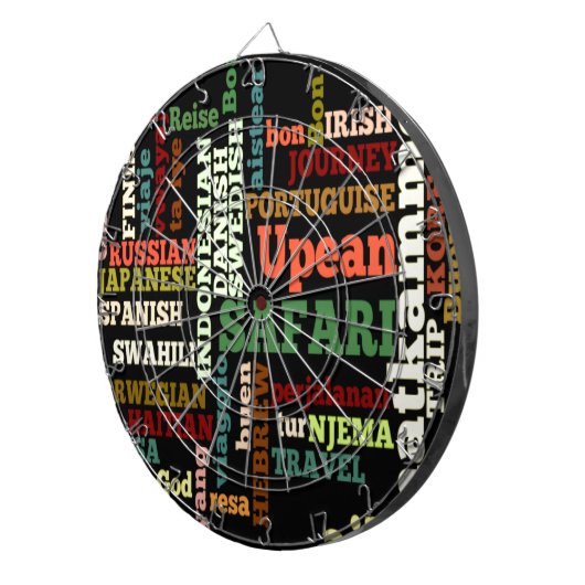 Internationale reiszegeningen dartbord (Voorkant Rechts)