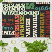 Internationale reiszegeningen theedoek (Gevouwen)