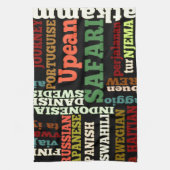 Internationale reiszegeningen theedoek (Verticaal)