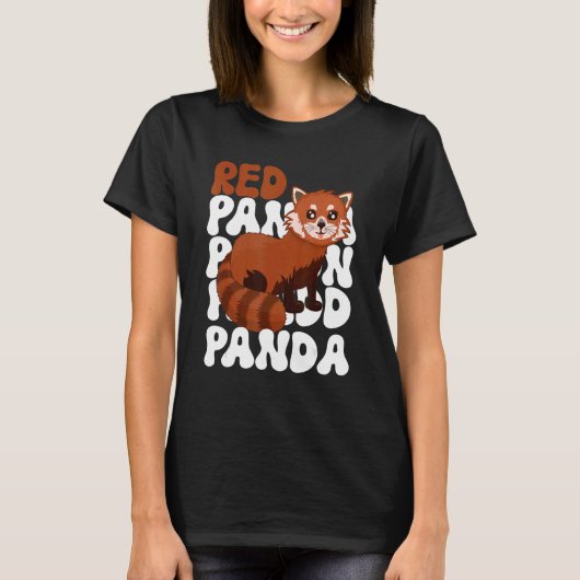 Internationale Rode Panda Dag Halloween Redding Op T-shirt (Voorkant)