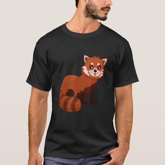 Internationale Rode Panda Dag Redden Dier Red T-shirt (Voorkant)