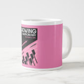 Internationale roeien voor vrouwen grote koffiekop (Voorkant rechts)