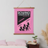 Internationale roeien voor vrouwen hangend wandkleed (Slaapkamer)