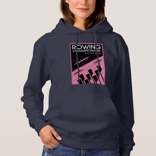 Internationale roeien voor vrouwen hoodie (Voorkant)