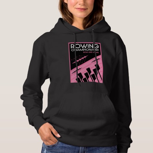 Internationale roeien voor vrouwen hoodie (Voorkant)