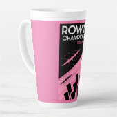 Internationale roeien voor vrouwen latte mok (Linkerhoek)