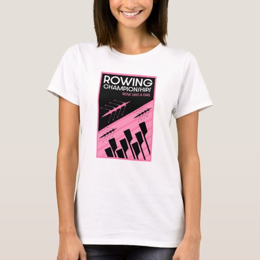 Internationale roeien voor vrouwen t-shirt (Voorkant)