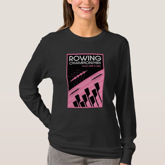 Internationale roeien voor vrouwen t-shirt (Voorkant)