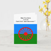 Internationale Roma-dagvlagkaart Kaart (Gele Bloem)