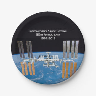 Internationale Ruimtestation ISS 20e verjaardag Papieren Bordje