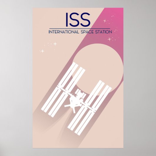 Internationale ruimtestation ruimte kunst. poster (Voorkant)