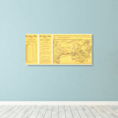 Internationale scheepvaartroutes, Nova Scotia Canvas Afdruk (Insitu (Houten vloer))