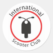 Internationale Scooter Club Sticker (Voorkant)