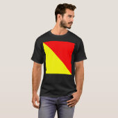 Internationale seinvlag Oscar T-shirt (Voorkant volledig)