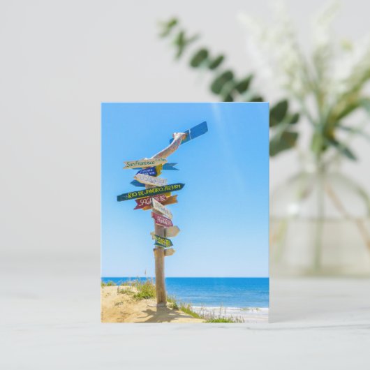 Internationale Signering op het Briefkaart van de (Staand voorkant)