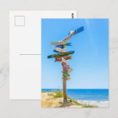 Internationale Signering op het Briefkaart van de  (Voorkant / Achterkant)