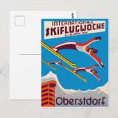Internationale skiwedstrijd in Oberstdorf Briefkaart (Voorkant / Achterkant)