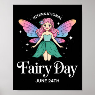 Internationale Sprookjesdag 24 juni Sprookjes Fant Poster