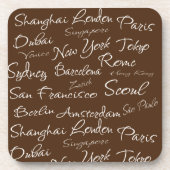 Internationale steden (New York, Londen, Parijs, D Bier Onderzetter (Voorkant)