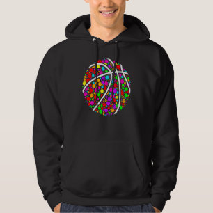 Internationale Stippendag Kleurrijke Basketbal St Hoodie