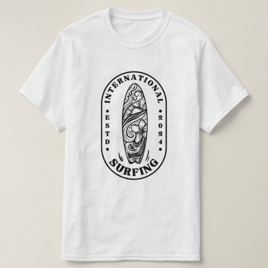 Internationale surf dag t-shirt (Design voorkant)
