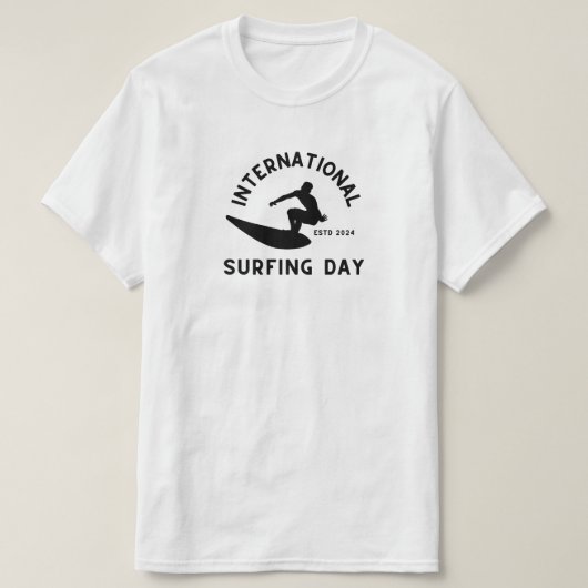 Internationale surf dag t-shirt (Design voorkant)