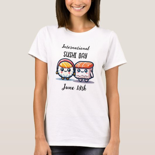 Internationale Sushi Dag _ 18 juni T-shirt (Voorkant)
