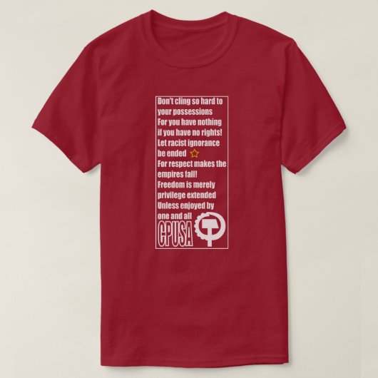 INTERNATIONALE T-SHIRT (Design voorkant)