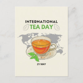 Internationale Tea Day Briefkaart