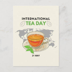 Internationale Tea Day Briefkaart