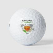 Internationale Tea Day Golfballen (Voorkant)