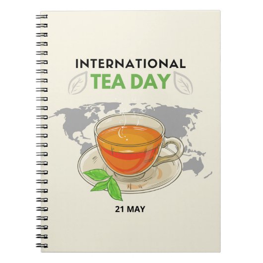 Internationale Tea Day Notitieboek (Voorkant)