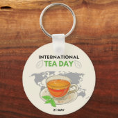 Internationale Tea Day Sleutelhanger (Achterkant)