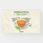 Internationale Tea Day Spandoek (Horizontaal)