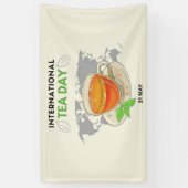 Internationale Tea Day Spandoek (Verticaal)